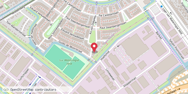 Een kaart met de locatie van Esther Rodermond