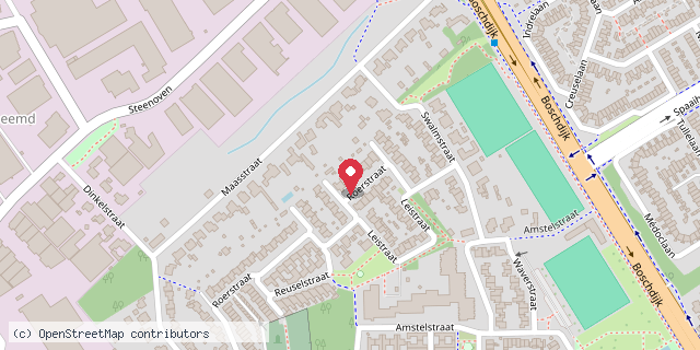 Een kaart met de locatie van Rik Xian Van Houten