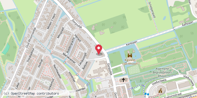 Een kaart met de locatie van Leen den Otter