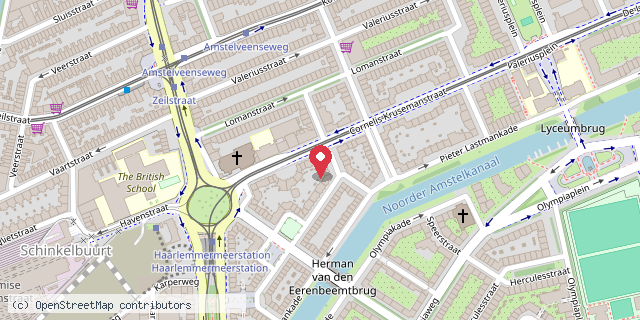 Een kaart met de locatie van BoomBoek