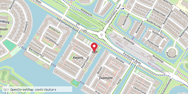 Een kaart met de locatie van Daniëlle