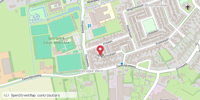 Een kaart met de locatie van Janetta van der voorden