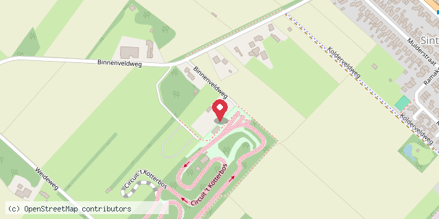 Een kaart met de locatie van René Pruijsers