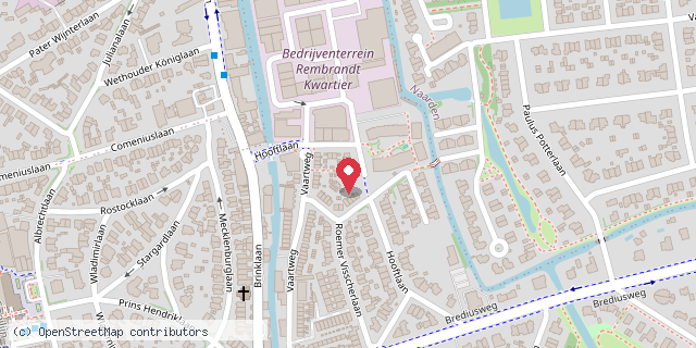 Een kaart met de locatie van Patricia Geuzendam