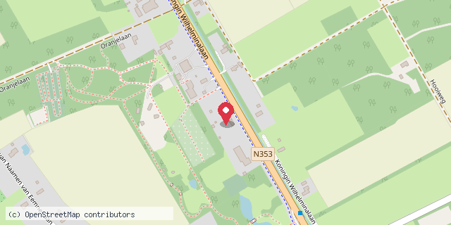 Een kaart met de locatie van L Van Hulsteijn