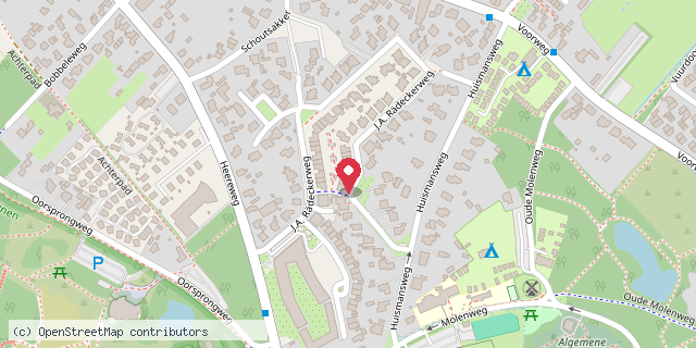 Een kaart met de locatie van Ellen Van Der Meer
