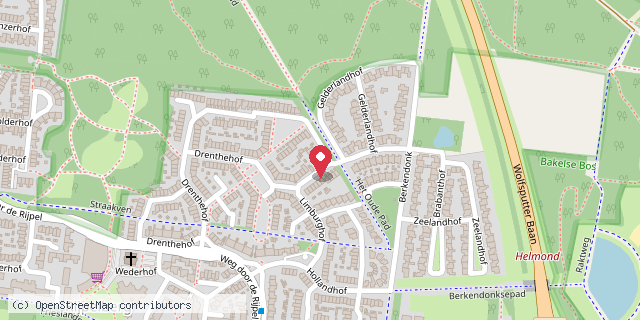 Een kaart met de locatie van Minibieb