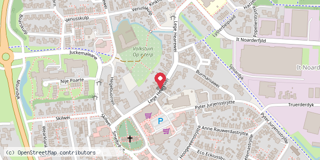 Een kaart met de locatie van BoekPunt