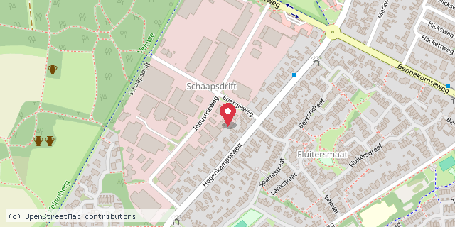 Een kaart met de locatie van Jantje's Minibieb