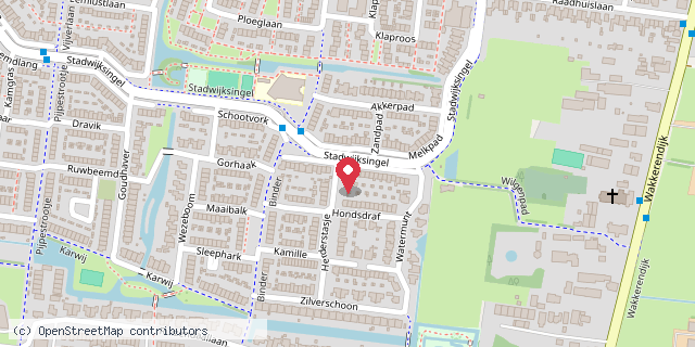 Een kaart met de locatie van Minibieb Haagwinde Eemnes