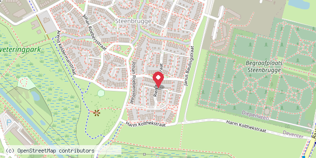 Een kaart met de locatie van Chantal Maat