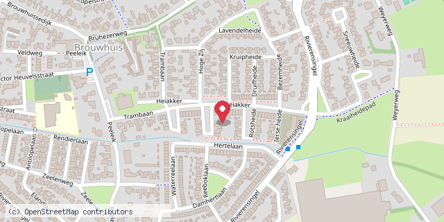 Een kaart met de locatie van Ann Heijnen