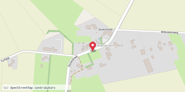 Een kaart met de locatie van Ausie's minibieb