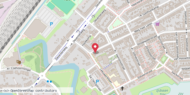 Een kaart met de locatie van Margot van Heel