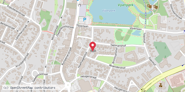 Een kaart met de locatie van Fam Lenssen
