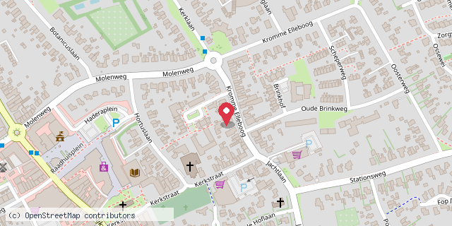 Een kaart met de locatie van wout veldstra