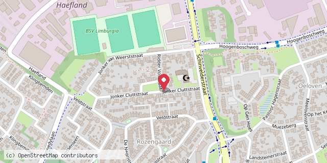 Een kaart met de locatie van Tamara Hermans