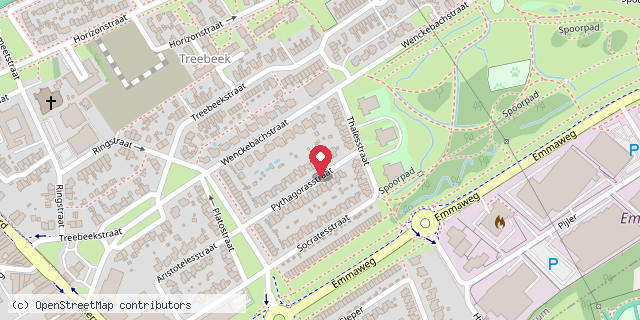 Een kaart met de locatie van Miriam