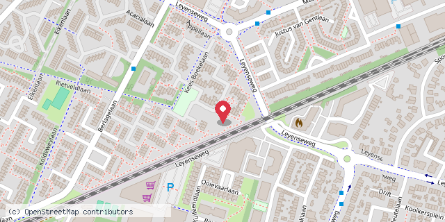 Een kaart met de locatie van BiePeren