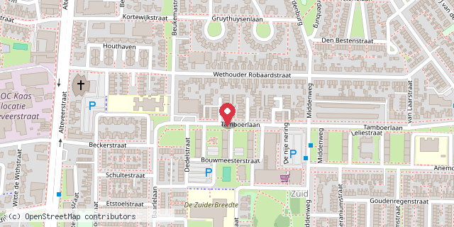 Een kaart met de locatie van Margo Jagt