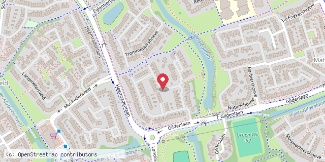 Een kaart met de locatie van Minibieb Kers