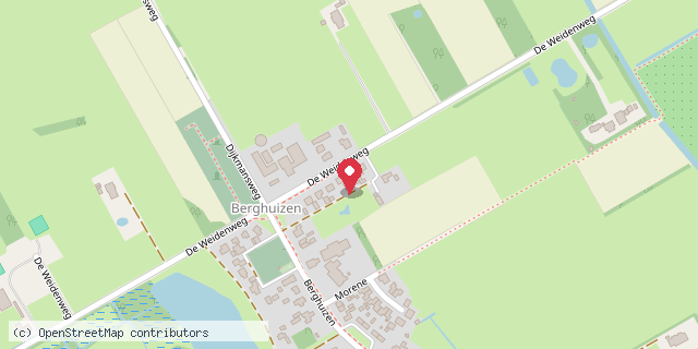 Een kaart met de locatie van Minibieb