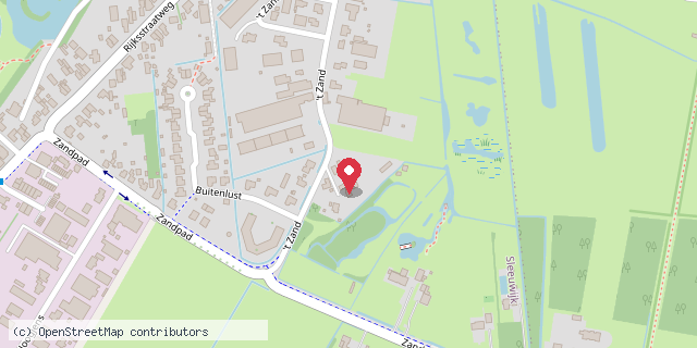 Een kaart met de locatie van Janet