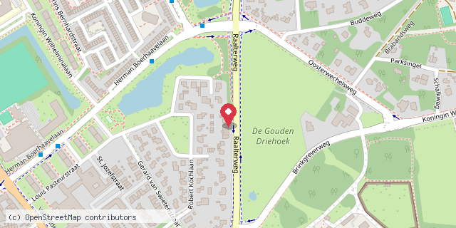 Een kaart met de locatie van Vesta