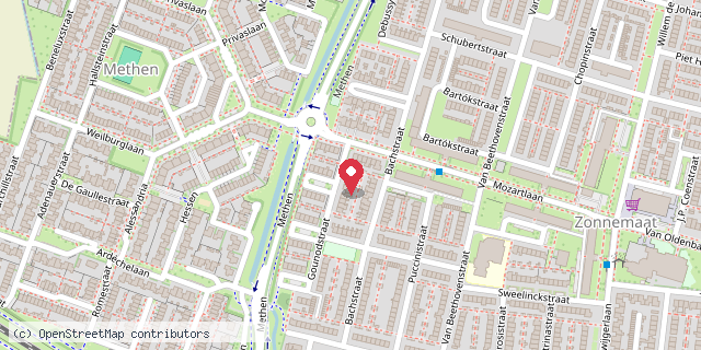 Een kaart met de locatie van Bianca Witt