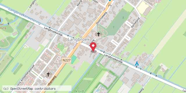 Een kaart met de locatie van Brink-Bieb