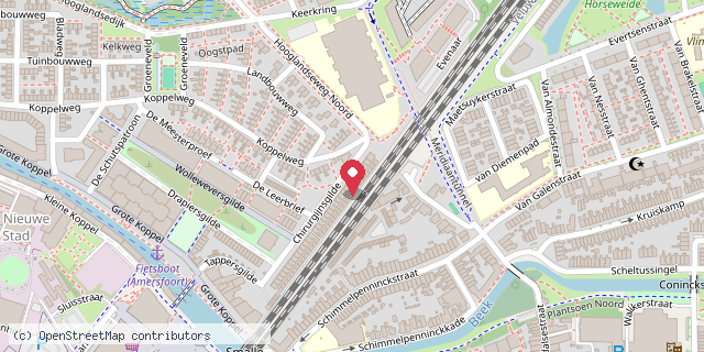 Een kaart met de locatie van ‘t Eemhuisje