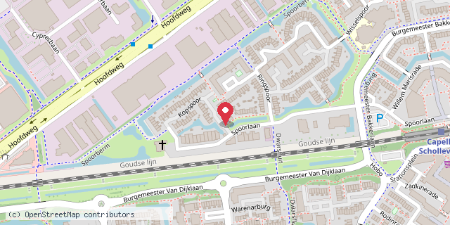 Een kaart met de locatie van Minibieb Moree