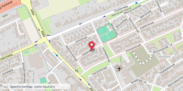 Een kaart met de locatie van Lezen is dromen met je ogen open