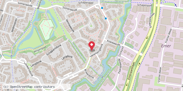 Een kaart met de locatie van Minerva Kinderzwerfboek Pakhuis Breda