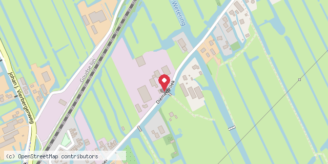 Een kaart met de locatie van Petra de Bruyn