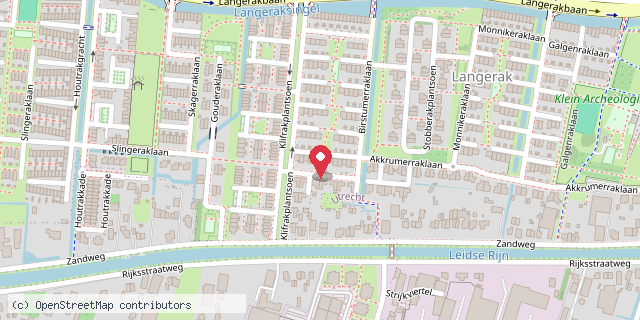 Een kaart met de locatie van minies