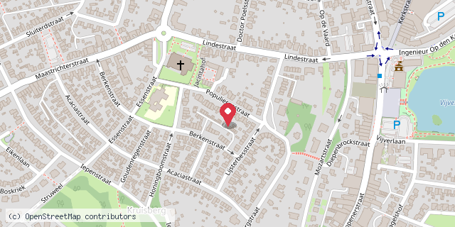 Een kaart met de locatie van Mirke's Mini BieB