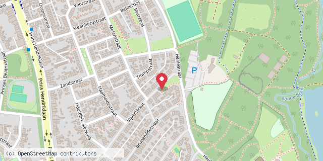 Een kaart met de locatie van Yvonne