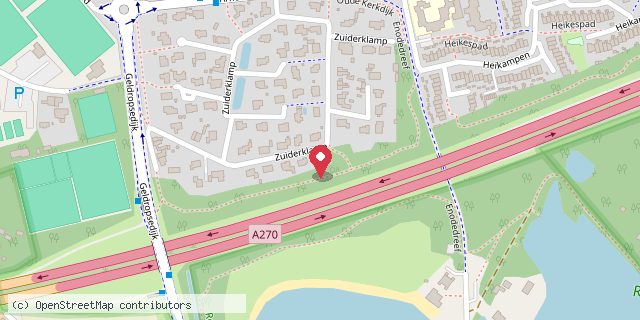 Een kaart met de locatie van JCH ter Borch