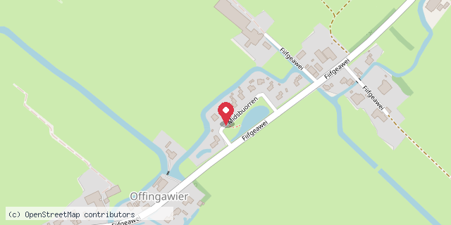 Een kaart met de locatie van Marij de Roos