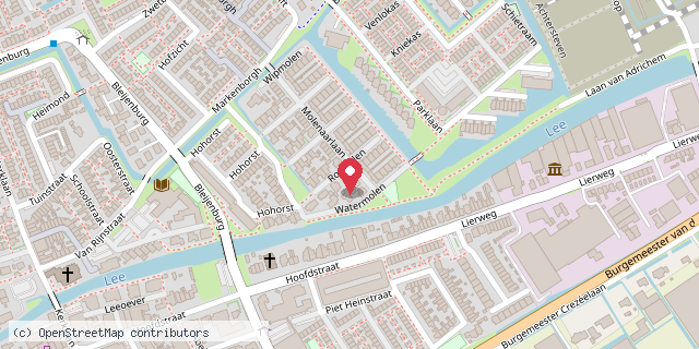 Een kaart met de locatie van Suzanne