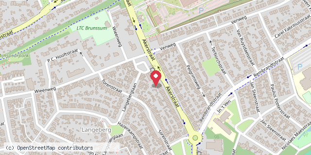 Een kaart met de locatie van Zoek je boekje