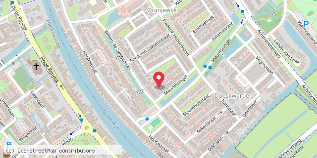 Een kaart met de locatie van Jeannette Anker