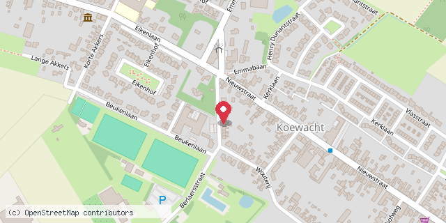 Een kaart met de locatie van Ronald Verschuren