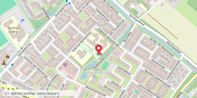 Een kaart met de locatie van Karin van Varik