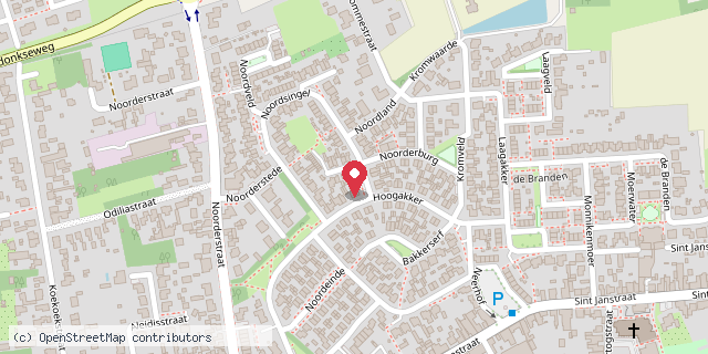 Een kaart met de locatie van Amy Suijkerbuijk