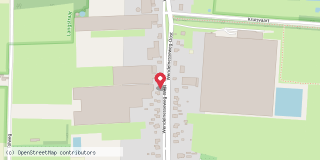 Een kaart met de locatie van Tina Wervers