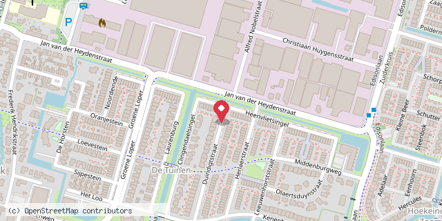 Een kaart met de locatie van De Koningstuin