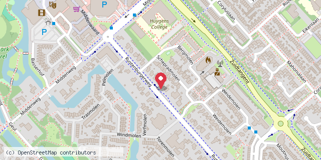 Een kaart met de locatie van minibieb