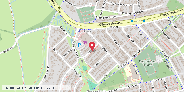 Een kaart met de locatie van Bianca Jansen